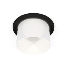 Комплект встраиваемого светильника Ambrella light XC6513067 SBK/FR черный песок/белый матовый MR16 GU5.3 (C6513, N6252)