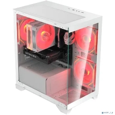 Компьютерный корпус Bloody BD-CC103 белый без БП mATX 7x120мм 1xUSB 2.0 1xUSB 3.0 audio bott PSU