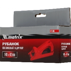 Рубанок Matrix, 140 х 42 мм, обдирочный, пластмассовый, для гипсокартона
