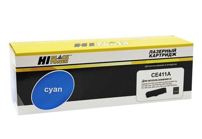 Картридж HP CLJ Pro 300 Color M351/M375/Pro400 Color/M451/M475 (Hi-Black) CE411A, C, 2,6K      