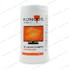 Салфетки для ЖК-экранов в банке KBF-100ECO, 100 шт.