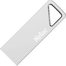 Флешка USB Netac U326 (NT03U326N-008G-20PN), 8Gb, USB 2.0, R/W 50/15, серебристый
