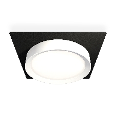Комплект встраиваемого светильника Ambrella light XC8062001 SBK/SWH черный песок/белый песок GX53 (C8062, N8112)