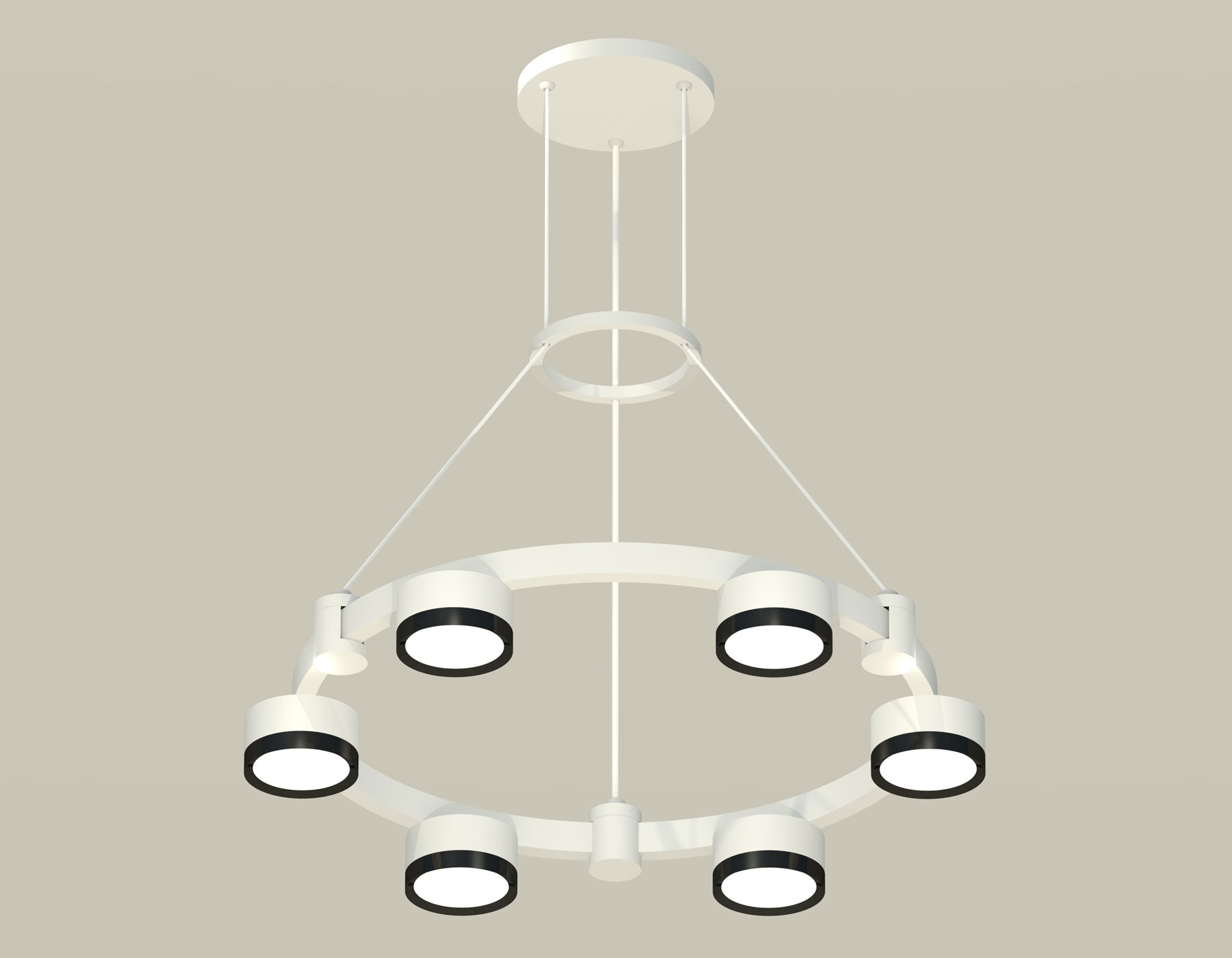 Светильник Ambrella light XR92031101/6 SWH/PBK белый песок/черный полированный GX53 (A9203, C9231, N8113)