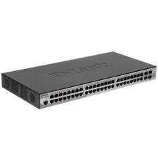 Коммутатор D-Link DGS-1510-52XMP/A2A, 48×1 Гбит/с + 4×10 Гбит/с SFP+, управляемый