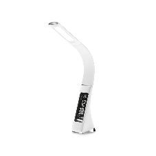 Светодиодная настольная лампа с дисплеем Ambrella light DE508 WH белый LED 3000-6400K 6W+LCD 2W
