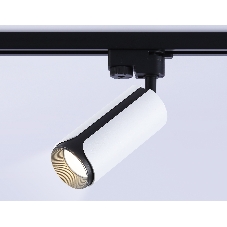 Трековый однофазный светильник Ambrella light GL5154 WH/BK белый/черный GU10 D58*130