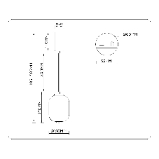 Подвесной светодиодный светильник Ambrella light LH11031 BK/MG черный/мраморно-серый 8W 3000K D150*1585