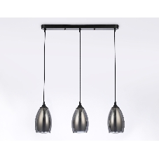 Светильник Ambrella light TR3537/3 BK/SM/FR черный/дымчатый/белый матовый E27/3 max 40W 640*120*820