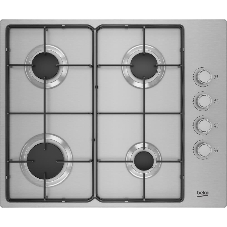 Газовая варочная панель Beko HIGG 641C3 SX, нержавеющая сталь