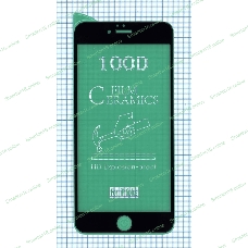 Керамическая пленка (стекло) для Iphone 6/6S plus черный