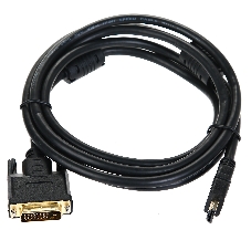 Кабель HDMI to DVI-D (19M -25M) 2м, TV-COM, 2 фильтра LCG135F-2M
