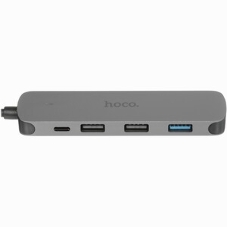 USB-концентратор Hoco HB27, USB Type-C, HDMI/PD/USB 3.0/USB 2.0, USB Type-C