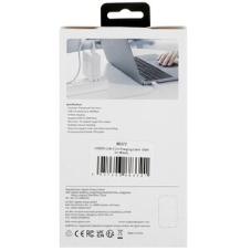 Кабель Type-C to Type-C, silica gel, 1м, 3A, 60W, PD (gray)