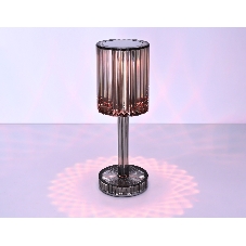Настольная светодиодная лампа Ambrella light DE8071 GR серый LED RGB 3W (ПДУ RGB)