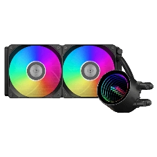 Система жидкостного охлаждения PCCOOLER DA240 V2, 240 мм, 2x120 мм, ARGB, 270 Вт