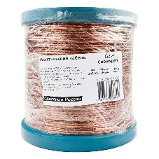 Акустический кабель Cablexpert CC-TC2x0,75-100M, прозрачный, 100 м, на катушке