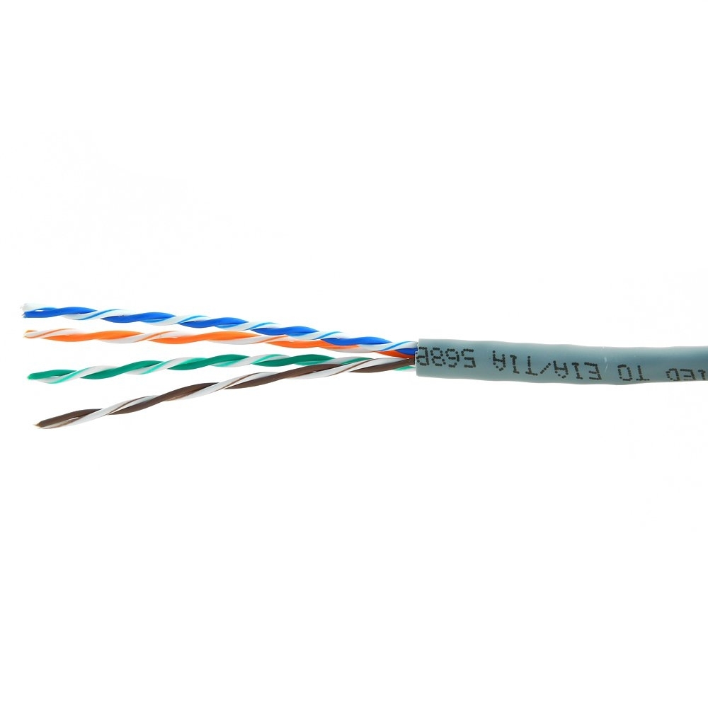 Кабель Cablexpert, UTP5e, 4 пары, 7x0.18 мм, медь, многож., 305 м, Fluke Test, серый