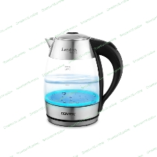 Чайник электрический Centek CT-0059 London, стекло, 1.8л, 2200Вт, LED-подсветка, отделка нерж.