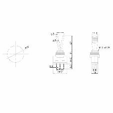 Тумблер Rexant 12V 20А (3c) ON-OFF однополюсный с зеленой подсветкой