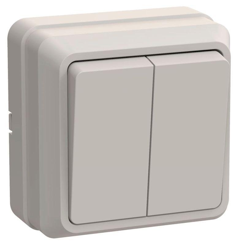 Выключатель IEK EVO20-K33-10-DC ВС20-2-0-ОКм 2кл 10А откр.уст. ОКТАВА (кремовый)