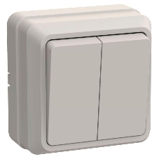 Выключатель IEK EVO20-K33-10-DC ВС20-2-0-ОКм 2кл 10А откр.уст. ОКТАВА (кремовый)