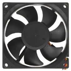 Вентилятор для корпуса Gembird D8025HM-3 черный 80мм 2600rpm 30.5db 3-pin