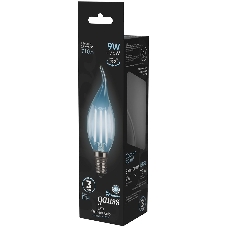Лампа светодиодная Filament Свеча на ветру E14 9Вт 4100К Gauss 104801209