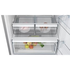 Холодильник Bosch KGN55VL21U нержавеющая сталь двухкамерный 375/105л морозилка снизу, No Frost