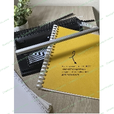 Пластиковые пружины 14 мм белые/черные 50+50 шт./Пружины пластиковые 14 мм белые/черные (91-110 лист) 50+50 шт