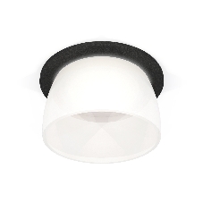 Комплект встраиваемого светильника Ambrella light XC6513069 SBK/FR черный песок/белый матовый MR16 GU5.3 (C6513, N6258)