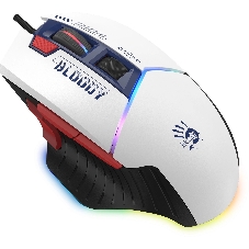 Мышь беспроводная A4Tech Bloody W95 Max Sports синий/белый оптическая (12000dpi) USB (10but)
