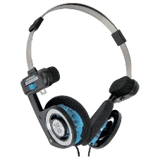 Проводные наушники KOSS Porta Pro Classic черный/голубой, накладные, проводной, складная конструкция