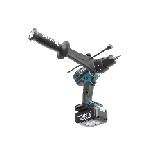 Дрель-шуруповерт Makita DHP458RFE аккумуляторная ударная[DHP458RFE]{18В,2х3Ач Li-ion,БЗП-13мм,0-400\2000об\м,91\58Нм,2.3кг,чем,мет редуктор,бок рукоятка}
