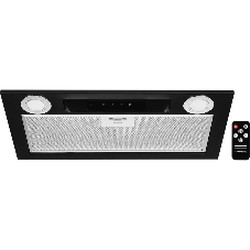 Вытяжка встраиваемая Kuppersberg INLINEA 52 Black, ширина 52 см, отвод/рециркуляция, 850 м3/час, электронное сенсорное управление, таймер, пульт ДУ, 3 скорости, светодиодное освещение 2х3,5 Вт, металлический жироулавливающий фильтр, угольный фильтр С6С (опция), 42 дБ, черный