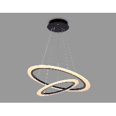 Светильник Ambrella light FA4357/2 BK черный 78W 3000K/4200K/6400K D580*670 (ПДУ РАДИО 2.4G)