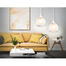 Светильник Ambrella light TR3538 WH/CL/FR белый/прозрачный/белый матовый E27 max 40W D130*800