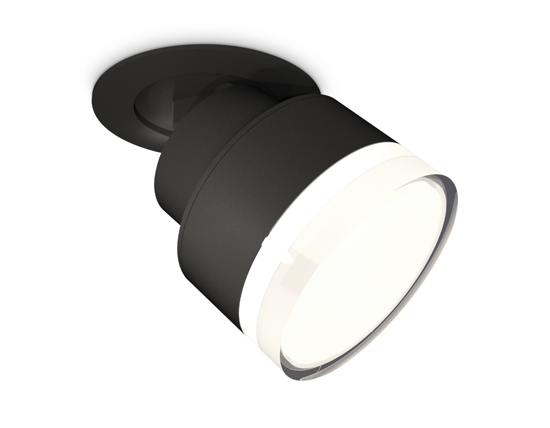 Светильник Ambrella Light XM8102528 SBK/FR/CL черный песок/белый матовый/прозрачный GX53 (A2242, A2106, C8102, N8399)
