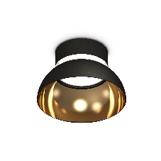 Светильник Ambrella Light XS8102036 SBK/PYG/CL черный песок/золото желтое полированное/прозрачный GX53 (C8102, N8145)