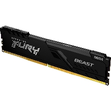 Оперативная память Kingston Fury Beast Black, DDR4, 16GB (1x16GB), 3200 MHz, CL16, с радиатором, черный