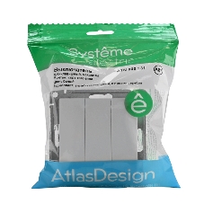 Механизм выключателя 3-кл. AtlasDesign (сх.1+1+1) 10АХ бел. SchE ATN000131