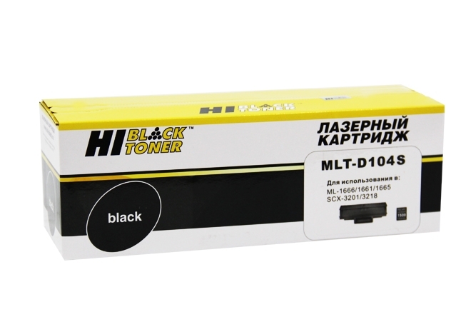 Картридж лазерный для ML-1660/1665/1666/1661/SCX-3200/3205 (Hi-Black) MLT-104S, с чипом