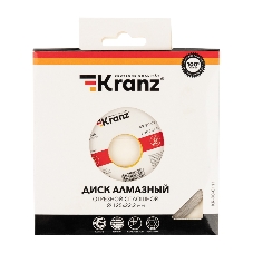 Диск алмазный отрезной сплошной Kranz 125x22.2 мм