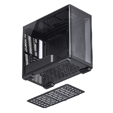 Корпус без блока питания Корпус JONSBO D300 Black MATX без БП, боковая панель из закаленного стекла, mini-ITX, micro-ATX, черный