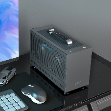 Компьютерный корпус без блока питания PCCooler I100 PRO MESH GY, Mesh Compact, серый, SPCC, no fans ITX 60/300/SFX PSU support; 1x2.5