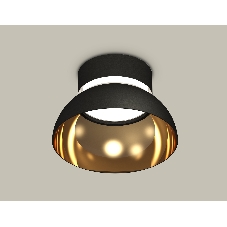 Светильник Ambrella Light XS8102036 SBK/PYG/CL черный песок/золото желтое полированное/прозрачный GX53 (C8102, N8145)