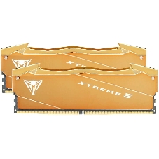 Оперативная память Patriot Viper Xtreme 5 Aurum, DDR5, 32GB (2x16GB), 8000 MHz, CL38, с радиатором, золотистый