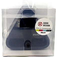 Точилка для карандашей механическая Kw-Trio 031GA-BLK 1 отверстие пластик черный