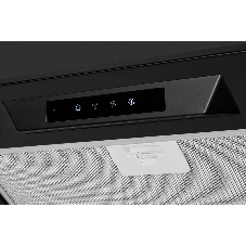 Вытяжка встраиваемая Kuppersberg INLINEA 52 Black, ширина 52 см, отвод/рециркуляция, 850 м3/час, электронное сенсорное управление, таймер, пульт ДУ, 3 скорости, светодиодное освещение 2х3,5 Вт, металлический жироулавливающий фильтр, угольный фильтр С6С (опция), 42 дБ, черный