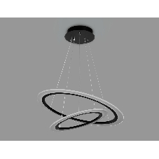 Светильник Ambrella light FA4357/2 BK черный 78W 3000K/4200K/6400K D580*670 (ПДУ РАДИО 2.4G)